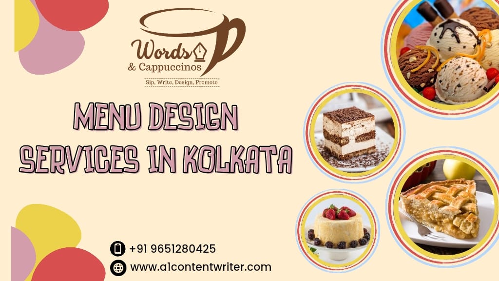 menu design services in Kolkata